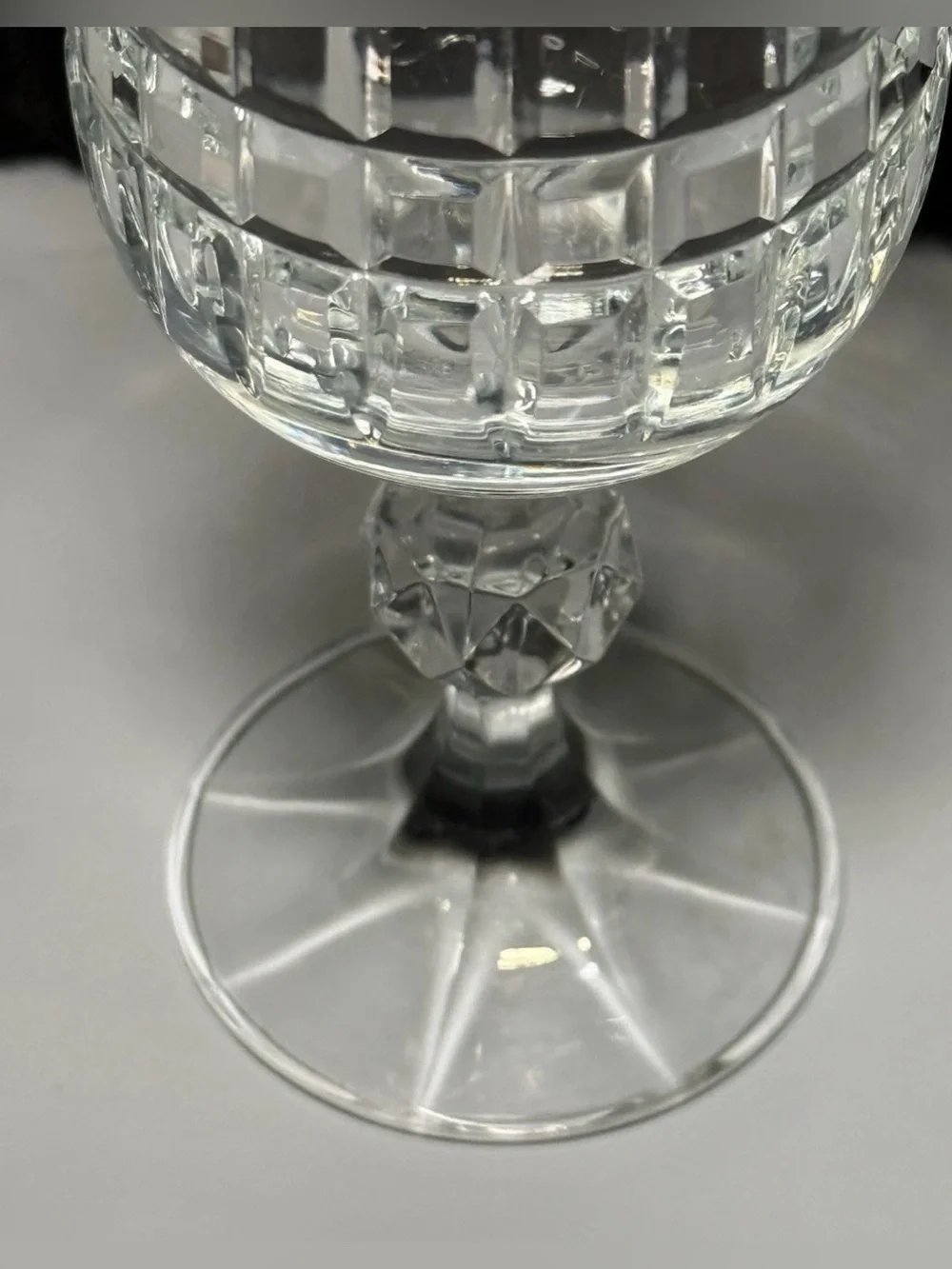 VINTAGE BOHEMIA CRYSTAL - Belfast Pattern - Lot Of 6 Fluted Champagne Glasses